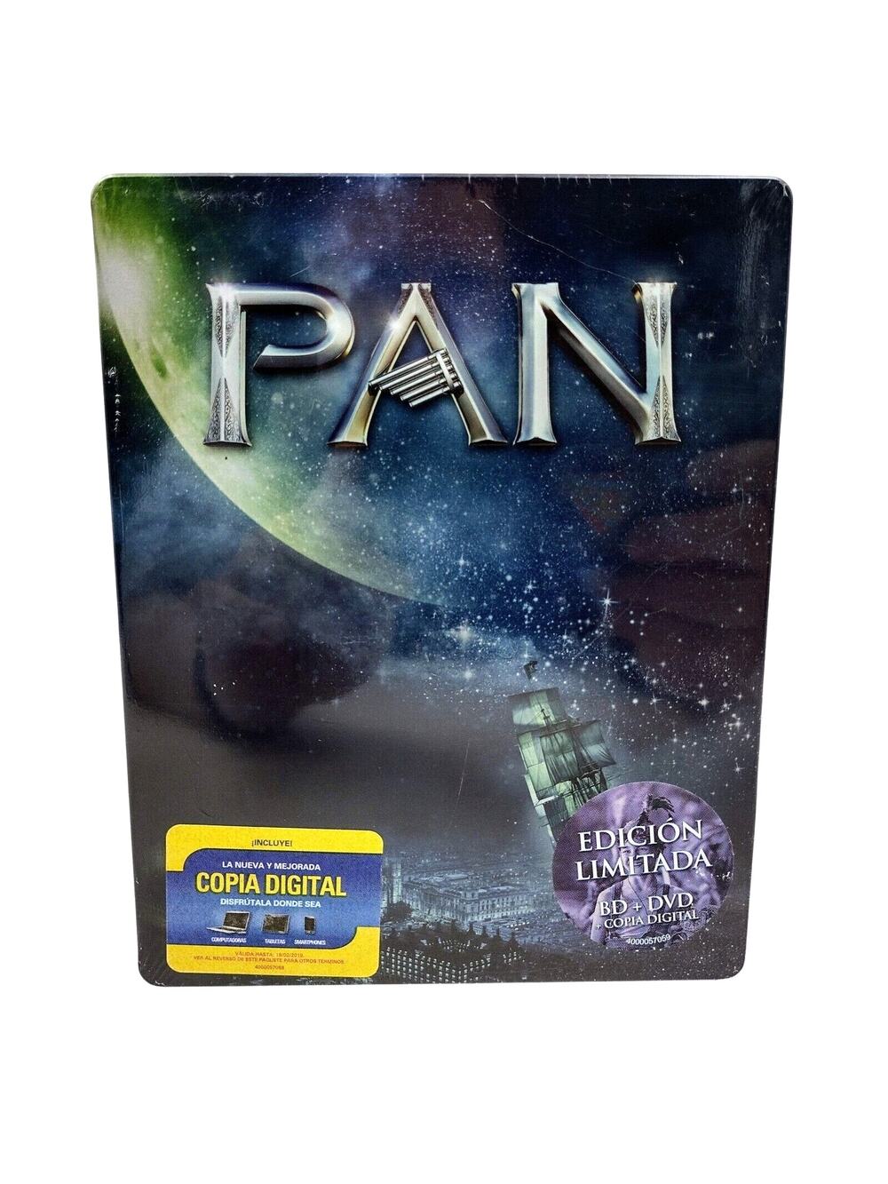 PAN Limited Edition STEELBOOK (Blu-ray)-NEW-Spanish Import